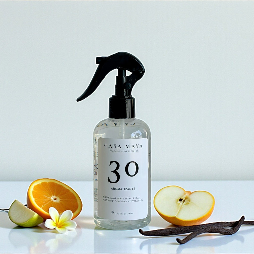 Aromatizante Textil 30 – Flor de Naranjo, Pera & Vainilla