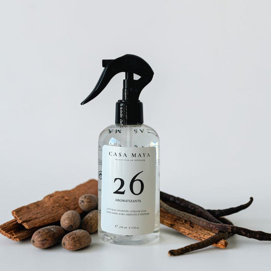 Aromatizante Textil 26 - Tonka, Vainilla & Madera de Ambar
